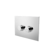 Mecca Care Raised Disabled Care Pneumatic Flush Buttons Plate DDA Compliant Chrome gallery detail image