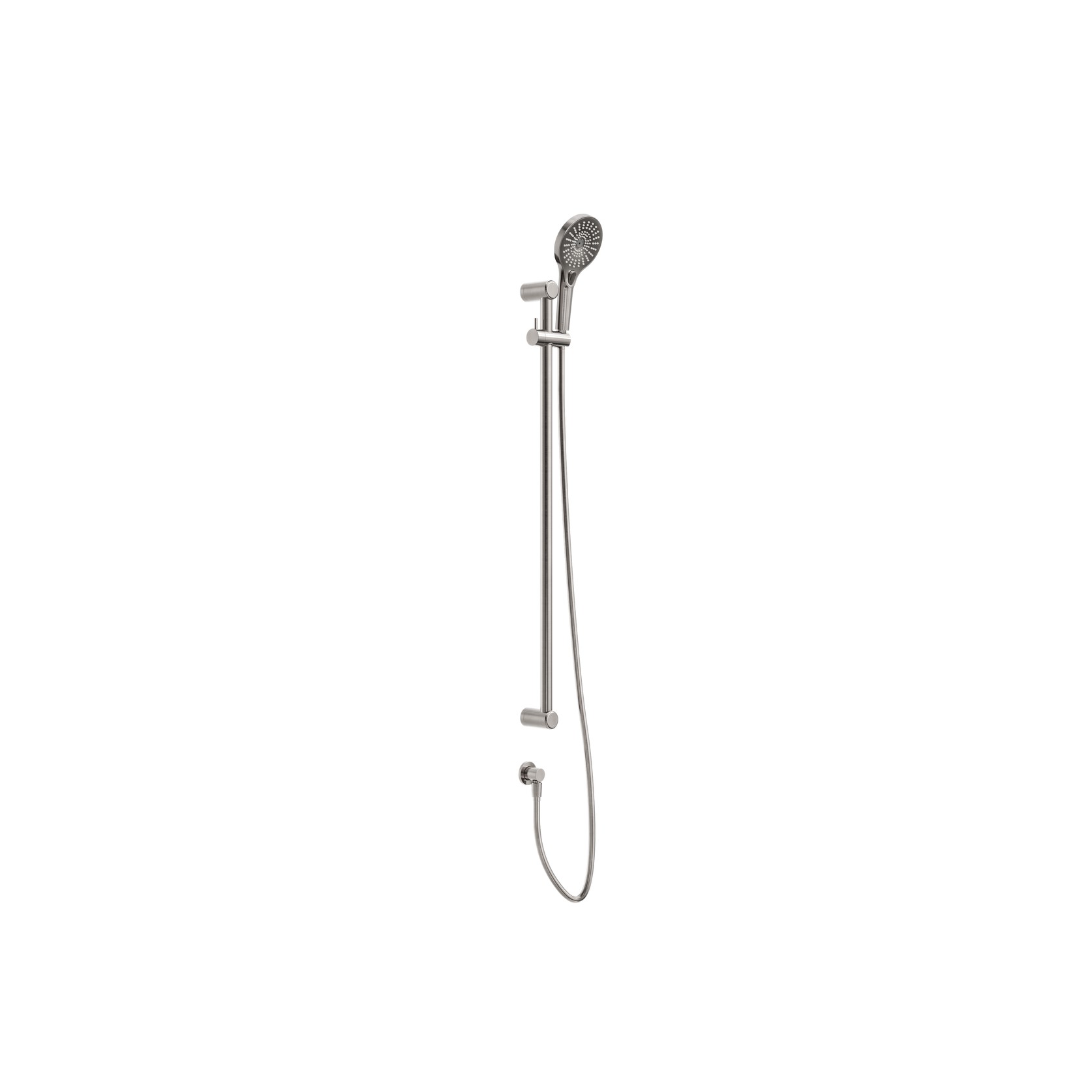Mecca Care 25mm Grab Rail And Adjustable Shower Rail Set 900mm Brushed Nickel gallery detail image