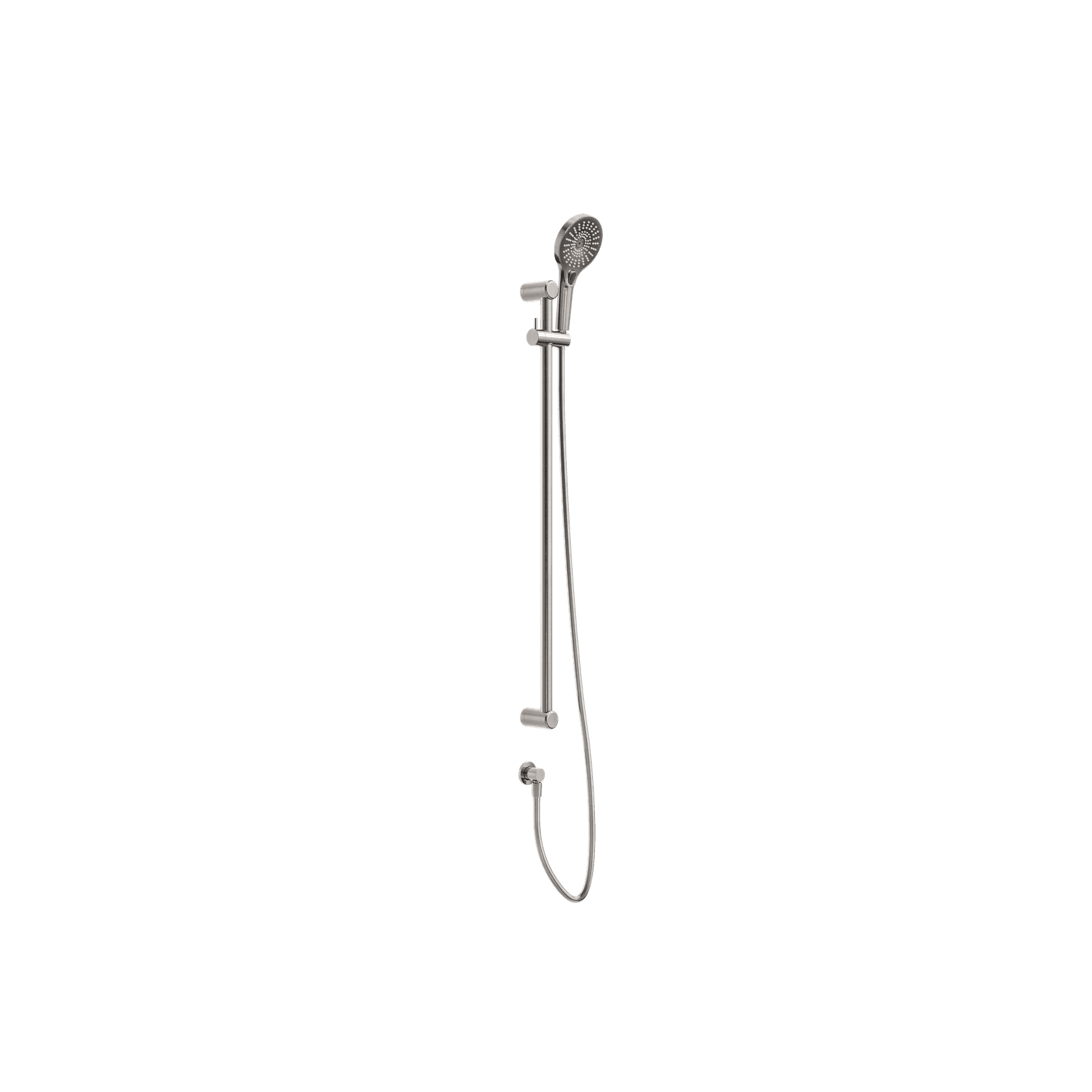 Mecca Care 25mm Grab Rail And Adjustable Shower Rail Set 900mm Brushed Nickel gallery detail image