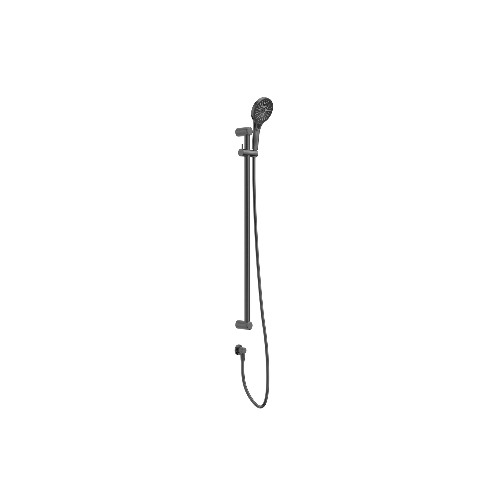 Mecca Care 25mm Grab Rail And Adjustable Shower Rail Set 900mm Gun Metal gallery detail image