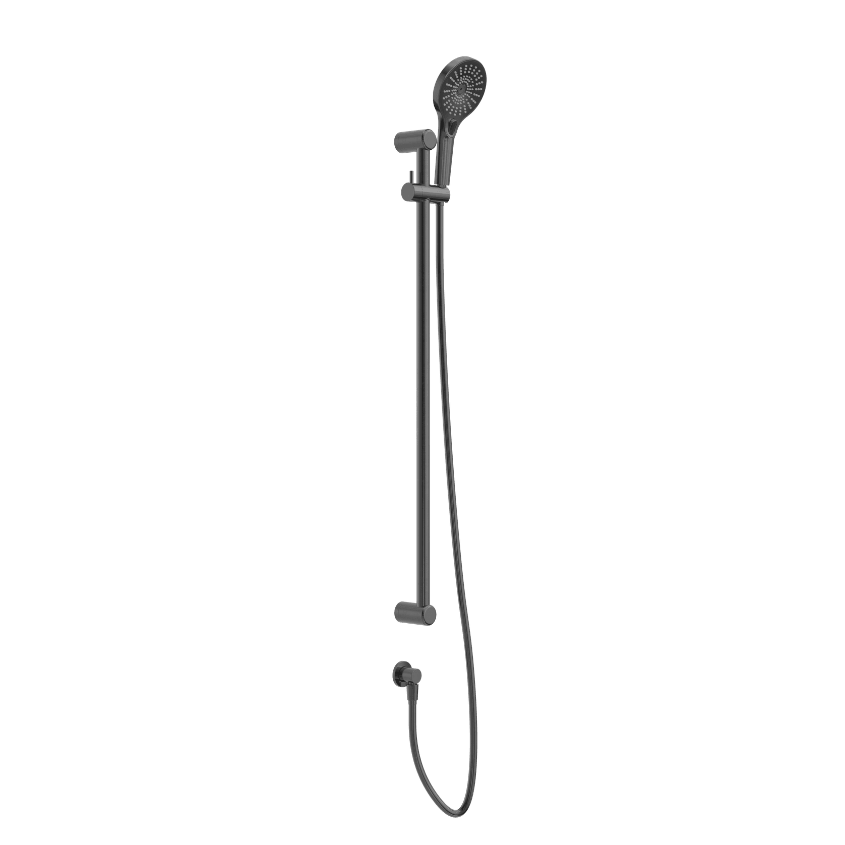 Mecca Care 25mm Grab Rail And Adjustable Shower Rail Set 900mm Gun Metal gallery detail image