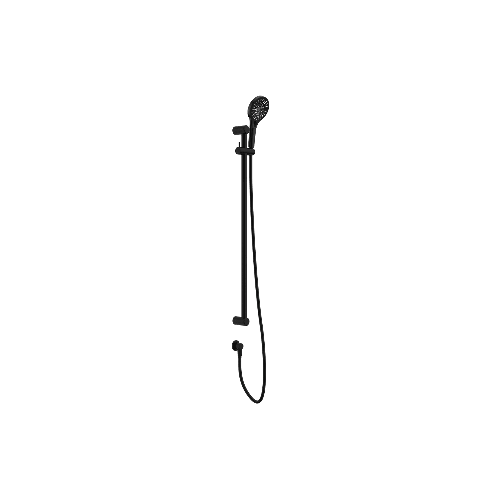 Mecca Care 25mm Grab Rail And Adjustable Shower Rail Set 900mm Matte Black gallery detail image
