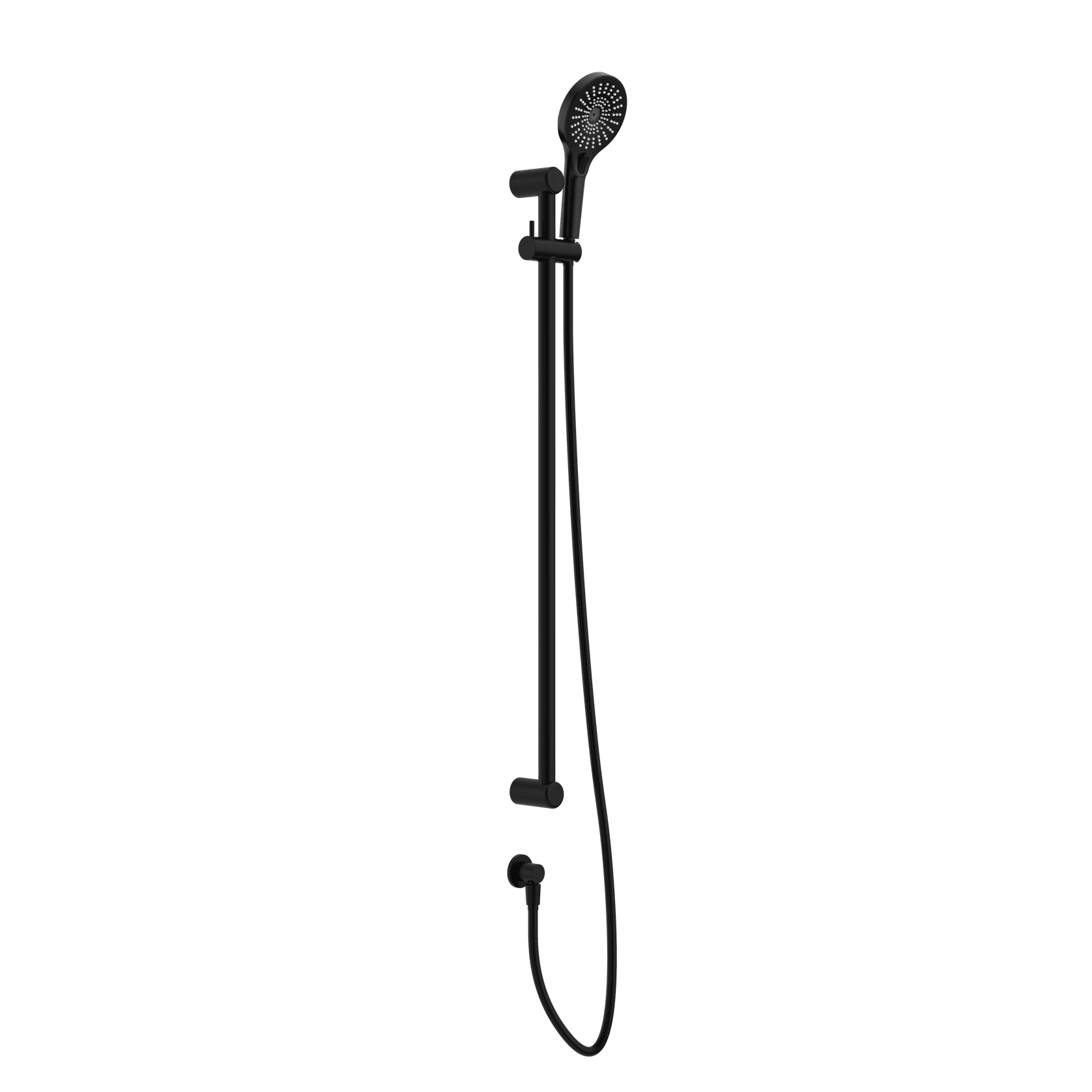 Mecca Care 25mm Grab Rail And Adjustable Shower Rail Set 900mm Matte Black gallery detail image