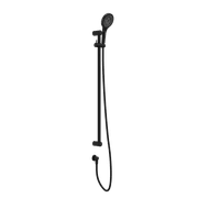 Mecca Care 25mm Grab Rail And Adjustable Shower Rail Set 900mm Matte Black gallery detail image