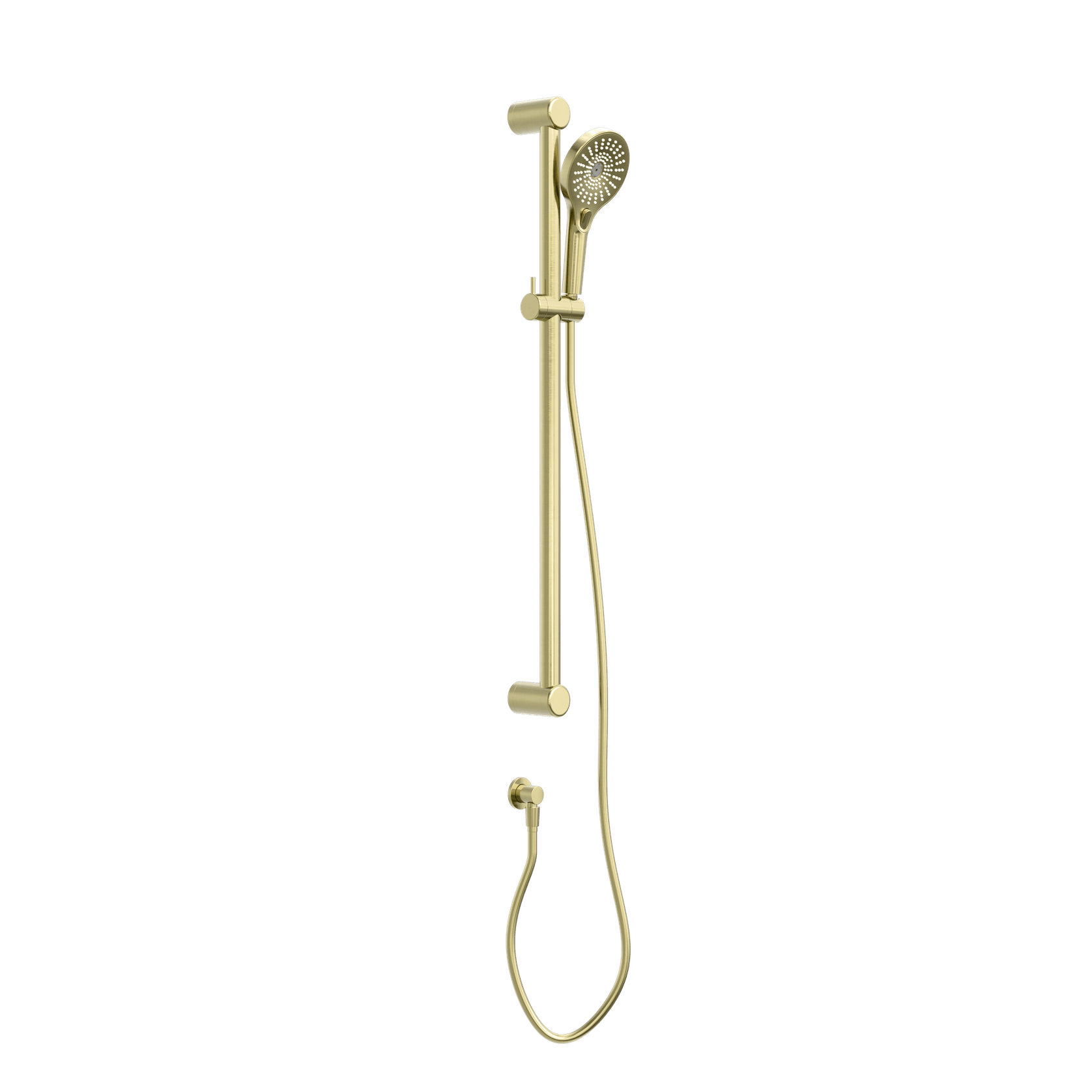 Mecca Care 32mm Grab Rail And Adjustable Shower Rail Set 900mm Brushed Gold gallery detail image