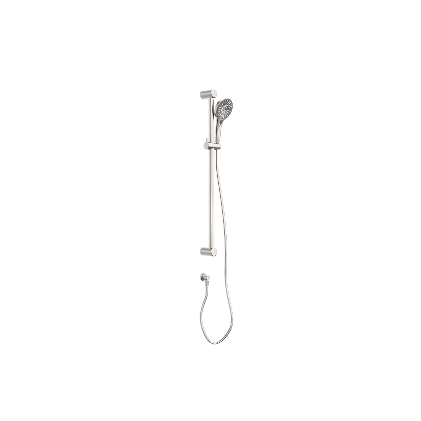 Mecca Care 32mm Grab Rail And Adjustable Shower Rail Set 900mm Brushed Nickel gallery detail image
