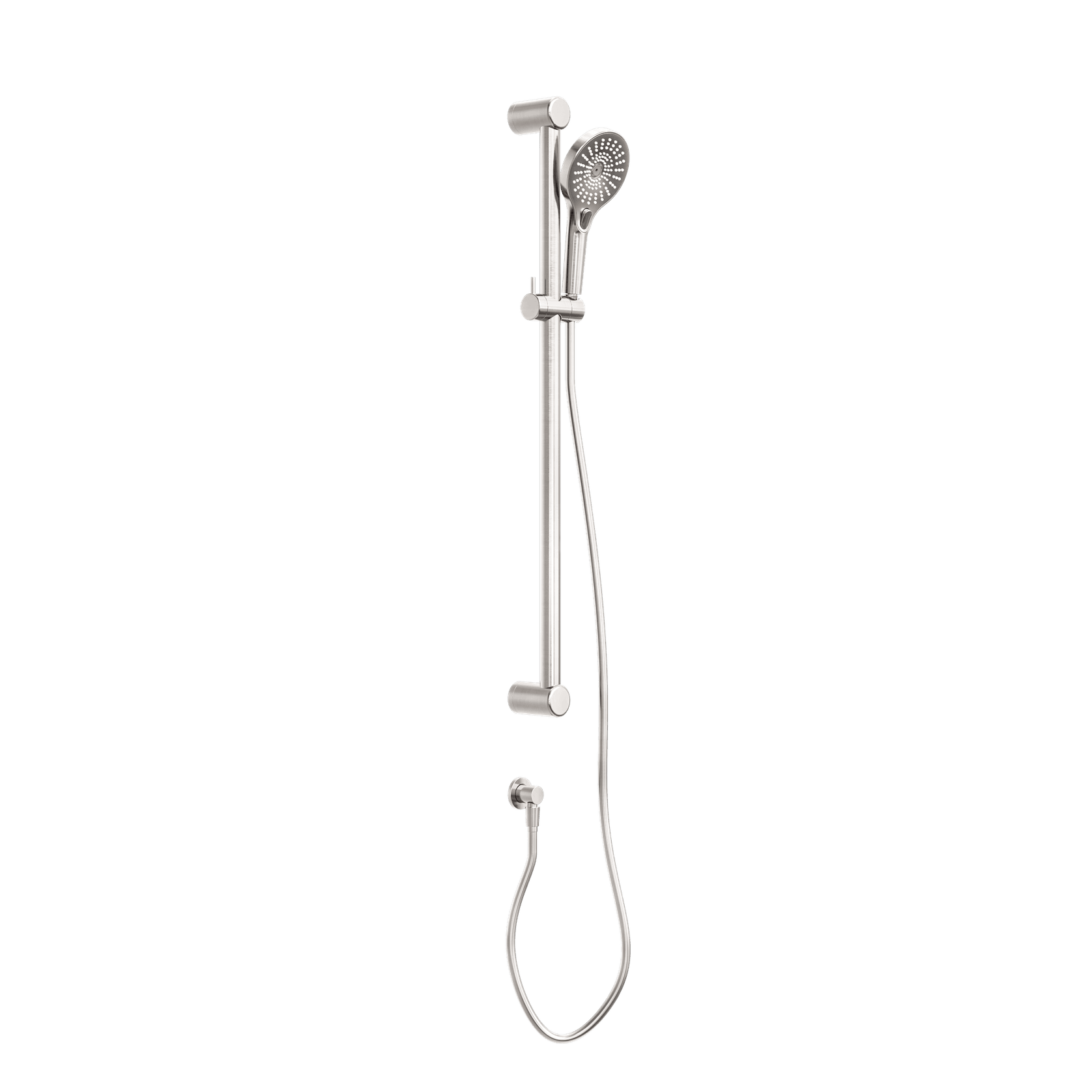 Mecca Care 32mm Grab Rail And Adjustable Shower Rail Set 900mm Brushed Nickel gallery detail image