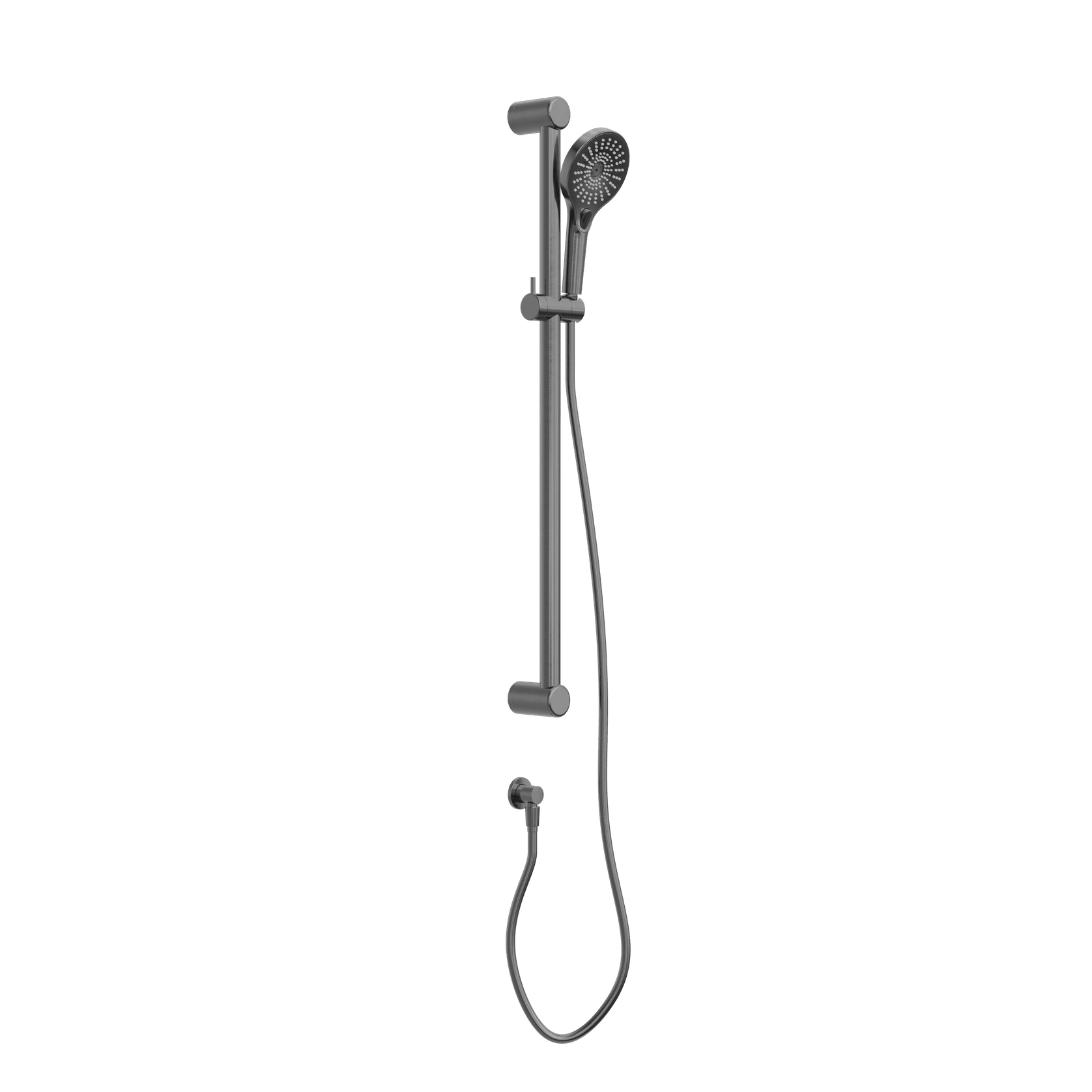 Mecca Care 32mm Grab Rail And Adjustable Shower Rail Set 900mm Gun Metal gallery detail image