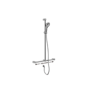 Mecca Care 32mm T Bar Grab Rail And Adjustable Shower Set 1100X750mm Chrome gallery detail image