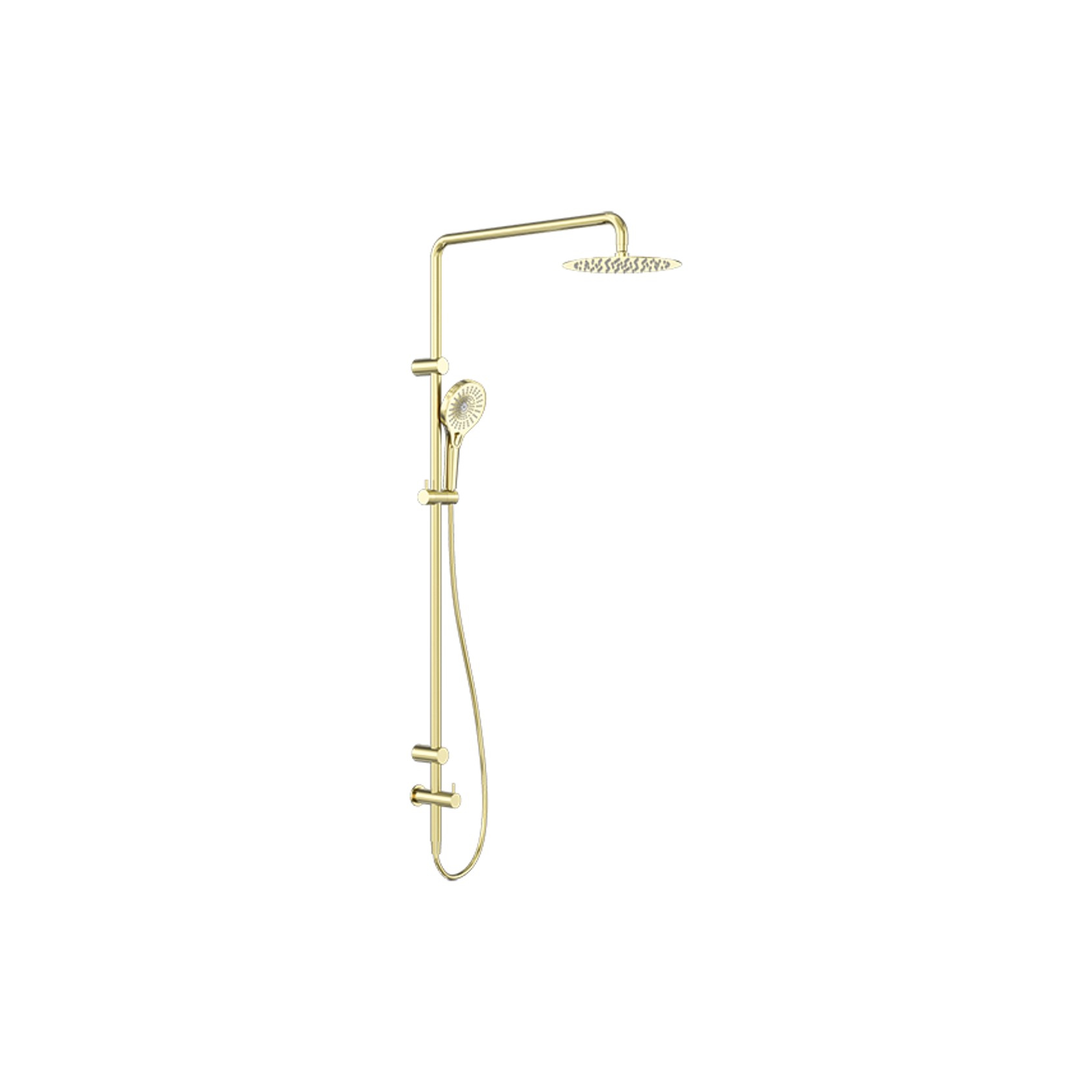Mecca Care 25mm Grab Rail 900mm Twin Shower Set Brushed Gold gallery detail image