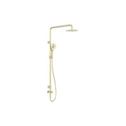 Mecca Care 25mm Grab Rail 900mm Twin Shower Set Brushed Gold gallery detail image