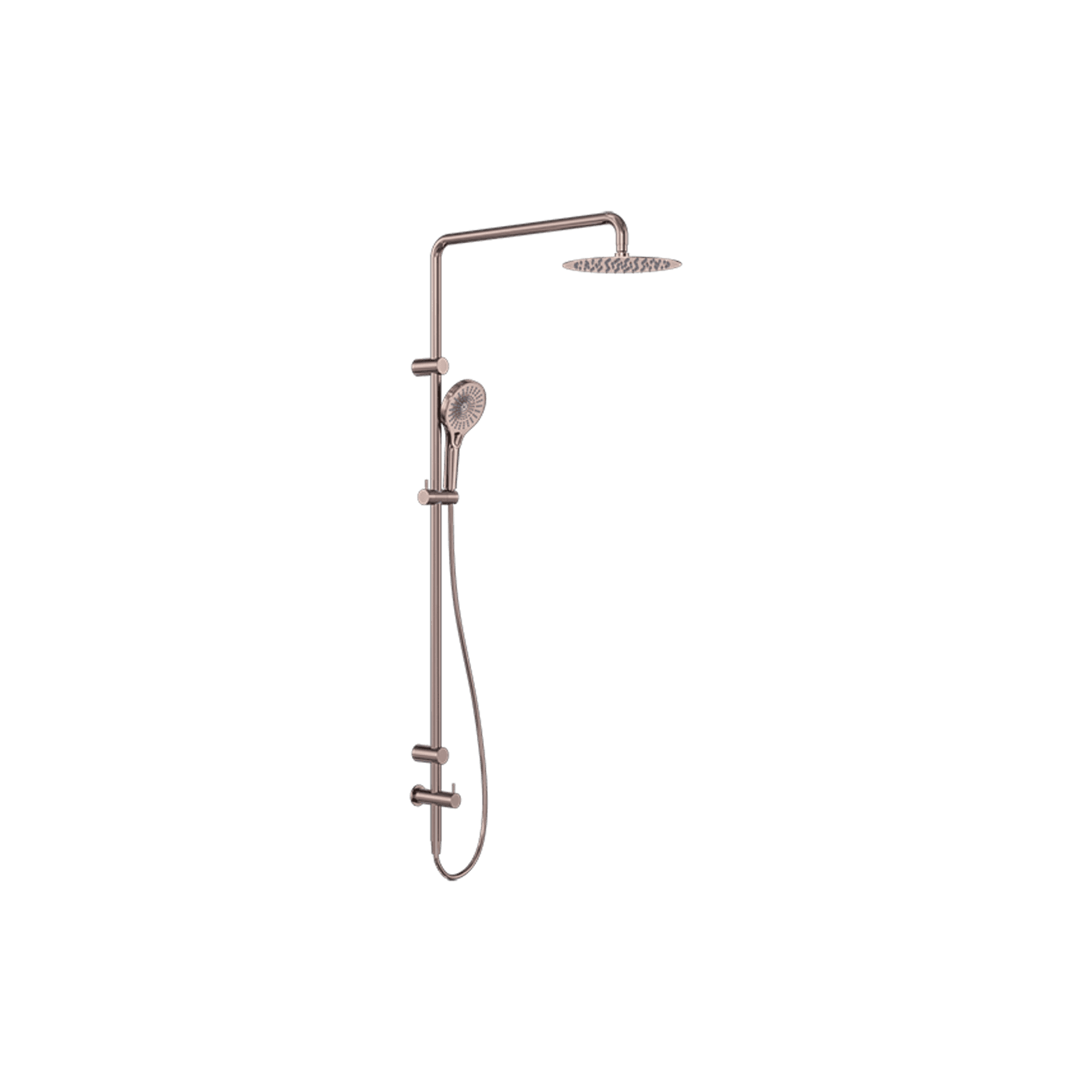 Mecca Care 25mm Grab Rail 900mm Twin Shower Set Brushed Bronze gallery detail image