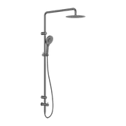 Mecca Care 25mm Grab Rail 900mm Twin Shower Set Gun Metal gallery detail image