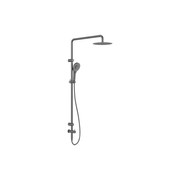 Mecca Care 25mm Grab Rail 900mm Twin Shower Set Gun Metal gallery detail image