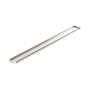Tile Insert V Channel 1200mm Floor Grate 80mm/89mm Outlet Without Outlet And Hole Saw Brushed Nickel gallery detail image