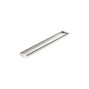 Tile Insert V Channel 600mm Floor Grate 50mm Outlet Without Outlet And Hole Saw Brushed Nickel gallery detail image
