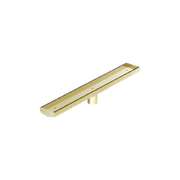 Tile Insert V Channel 600mm Floor Grate 50mm Outlet With Hole Saw Brushed Gold gallery detail image