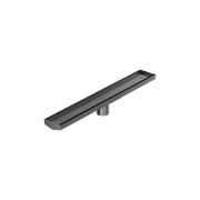 Tile Insert V Channel 600mm Floor Grate 50mm Outlet With Hole Saw Gun Metal gallery detail image