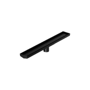 Tile Insert V Channel 600mm Floor Grate 50mm Outlet With Hole Saw Matte Black gallery detail image