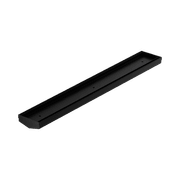 Tile Insert V Channel 600mm Floor Grate 50mm Outlet Without Outlet And Hole Saw Matte Black gallery detail image