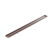 Tile Insert V Channel 1200mm Floor Grate 50mm Outlet Without Outlet And Hole Saw Brushed Bronze gallery detail image