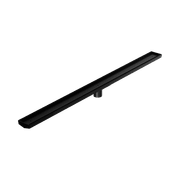 Tile Insert V Channel 1200mm Floor Grate 50mm Outlet With Hole Saw Matte Black gallery detail image
