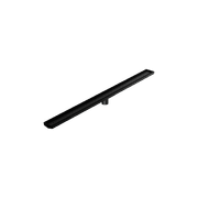 Tile Insert V Channel 1200mm Floor Grate 50mm Outlet With Hole Saw Matte Black gallery detail image