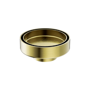 100mm Round Tile Insert Floor Waste 50mm Outlet Brushed Gold gallery detail image