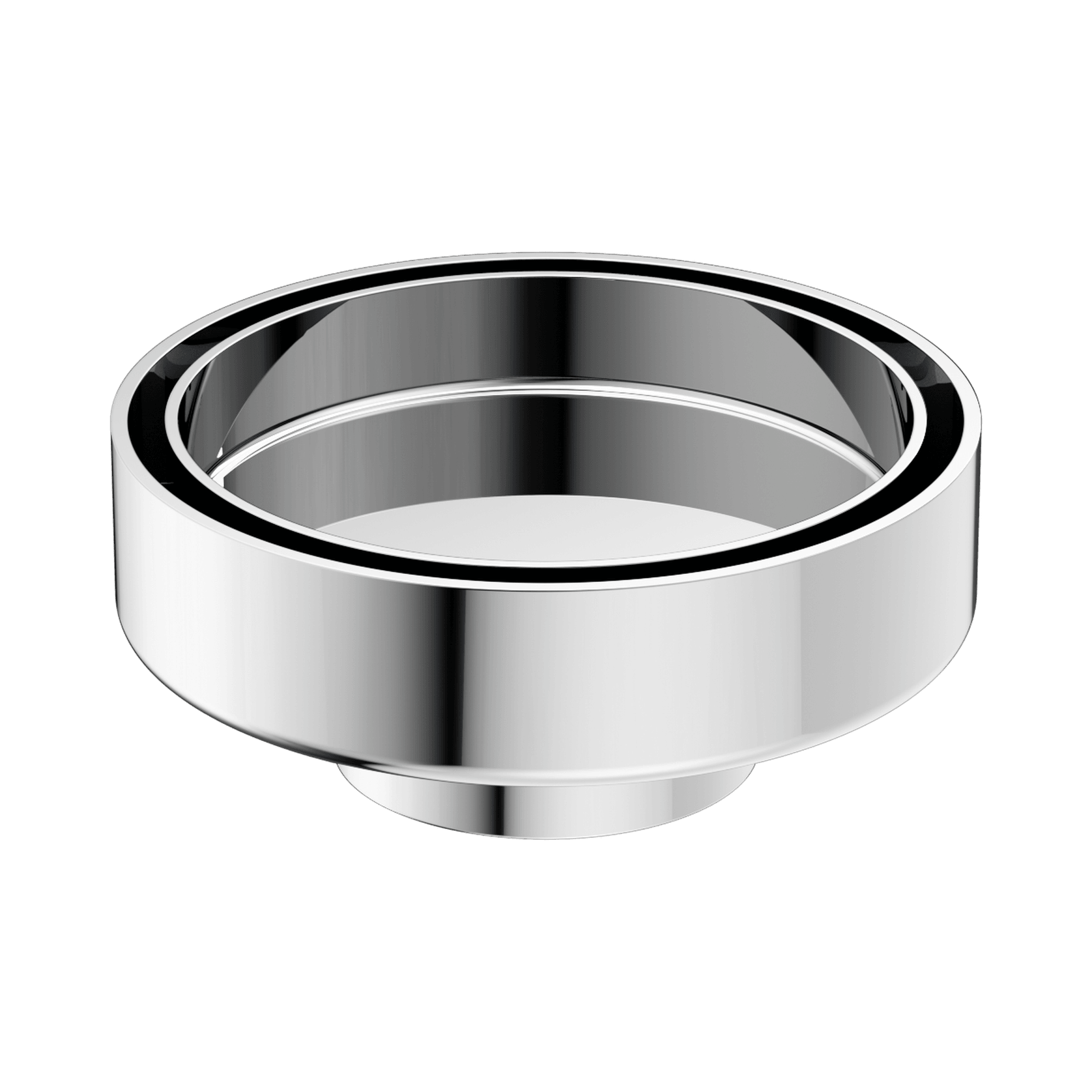 100mm Round Tile Insert Floor Waste 50mm Outlet Chrome gallery detail image