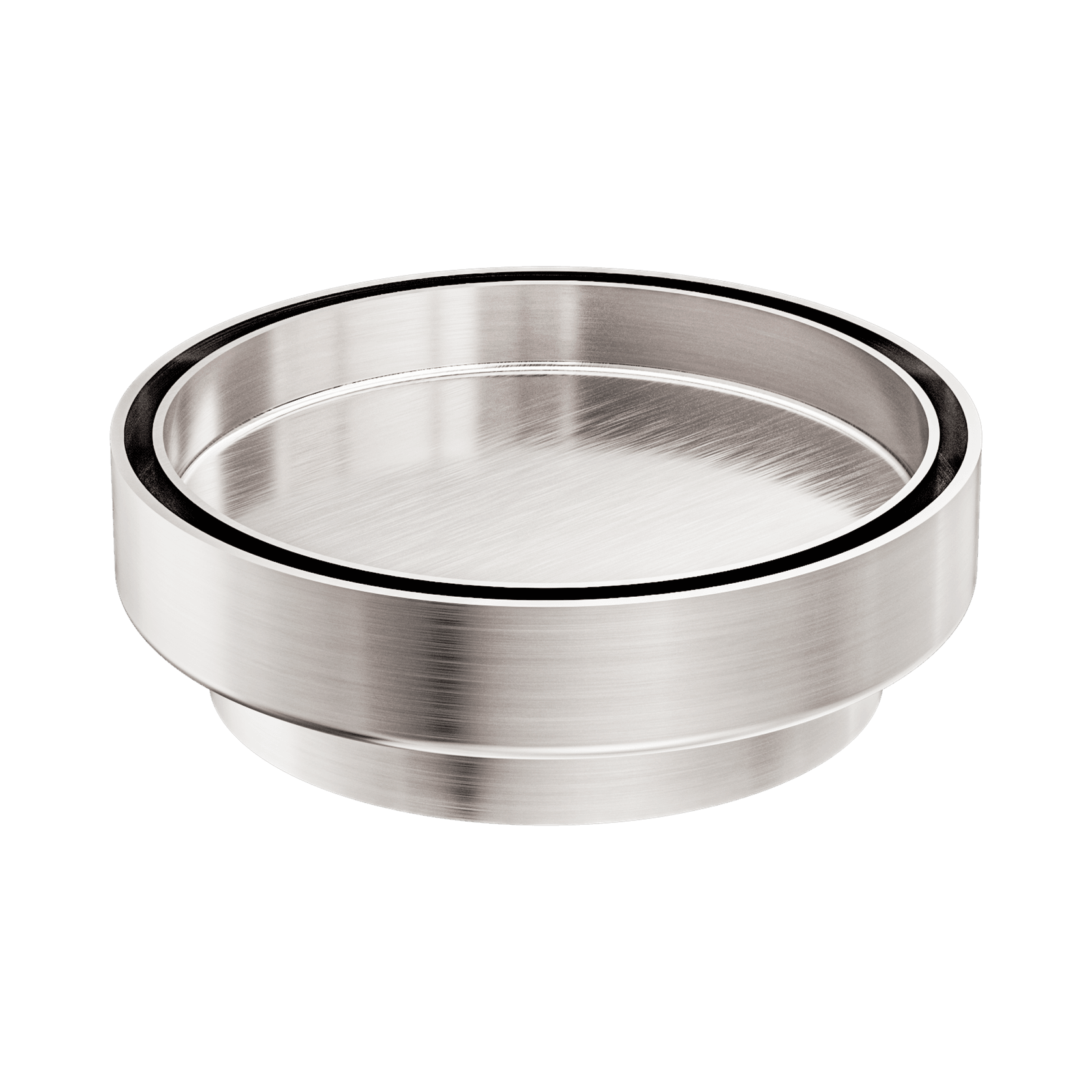 130mm Round Tile Insert Floor Waste 100mm Outlet Brushed Nickel gallery detail image