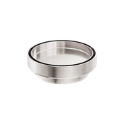 130mm Round Tile Insert Floor Waste 100mm Outlet Brushed Nickel gallery detail image