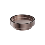 130mm Round Tile Insert Floor Waste 100mm Outlet Brushed Bronze gallery detail image