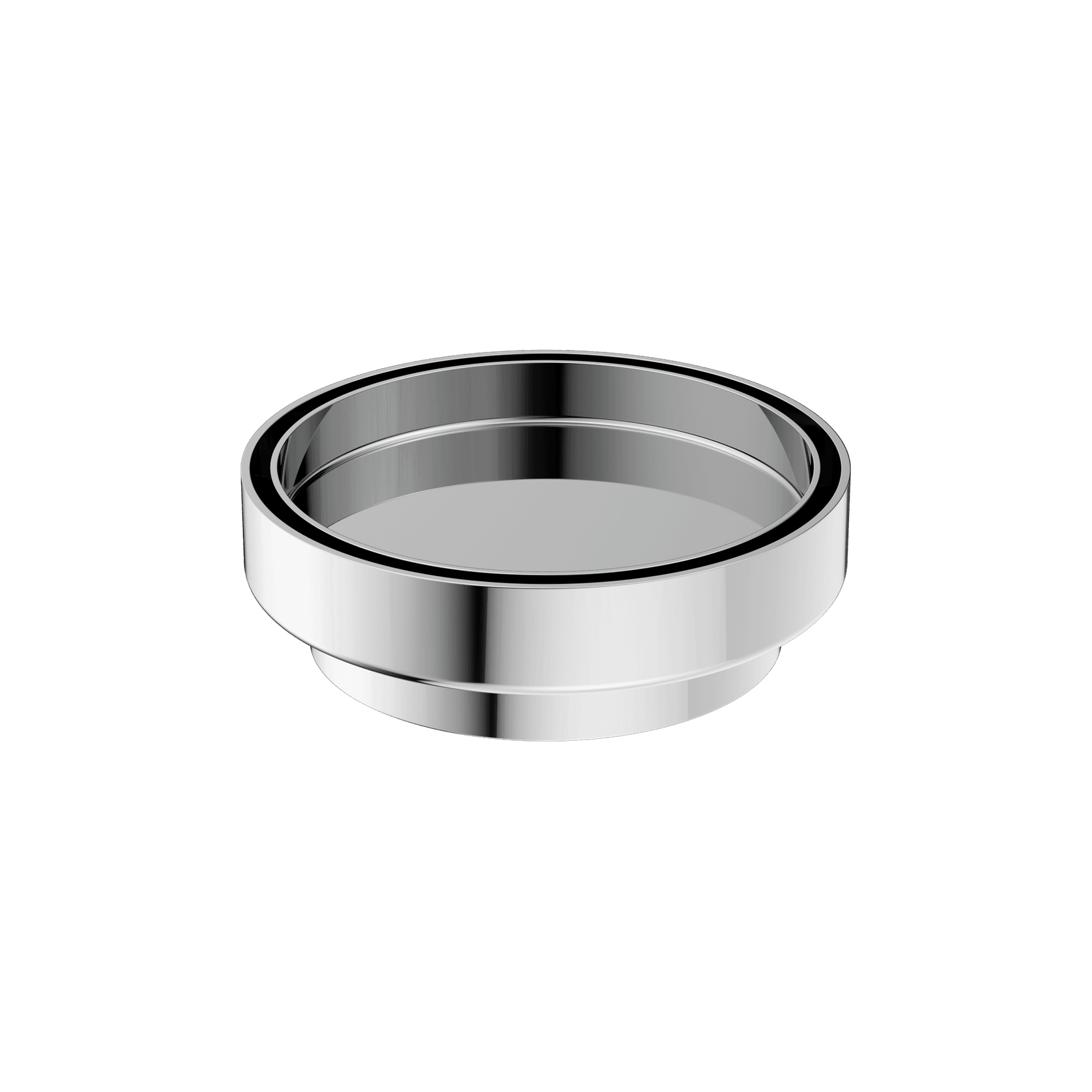 130mm Round Tile Insert Floor Waste 100mm Outlet Chrome gallery detail image