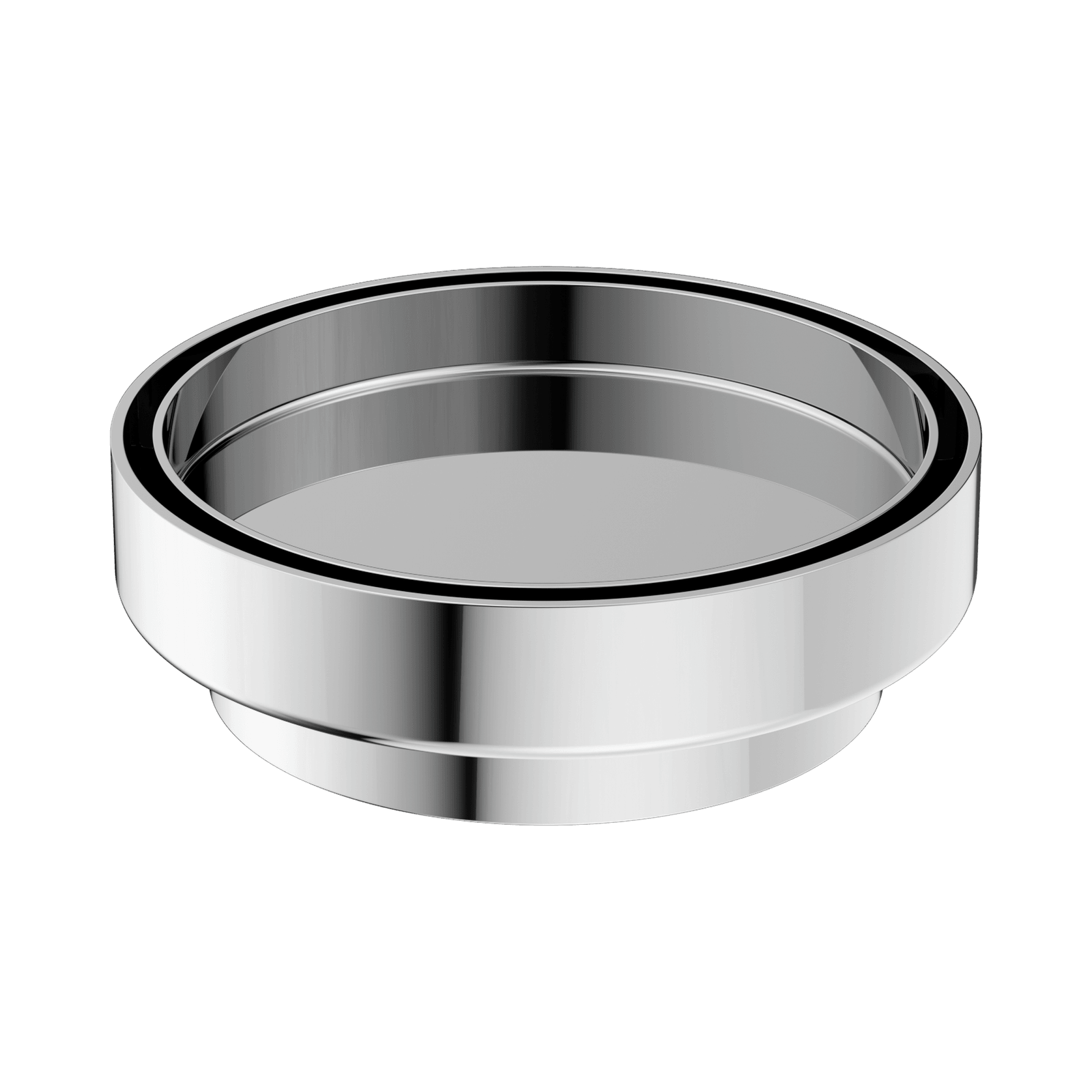 130mm Round Tile Insert Floor Waste 100mm Outlet Chrome gallery detail image