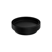 130mm Round Tile Insert Floor Waste 100mm Outlet Matte Black gallery detail image