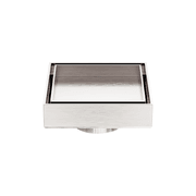 100mm Square Tile Insert Floor Waste 50mm Outlet Brushed Nickel gallery detail image