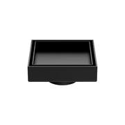 100mm Square Tile Insert Floor Waste 50mm Outlet Matte Black gallery detail image
