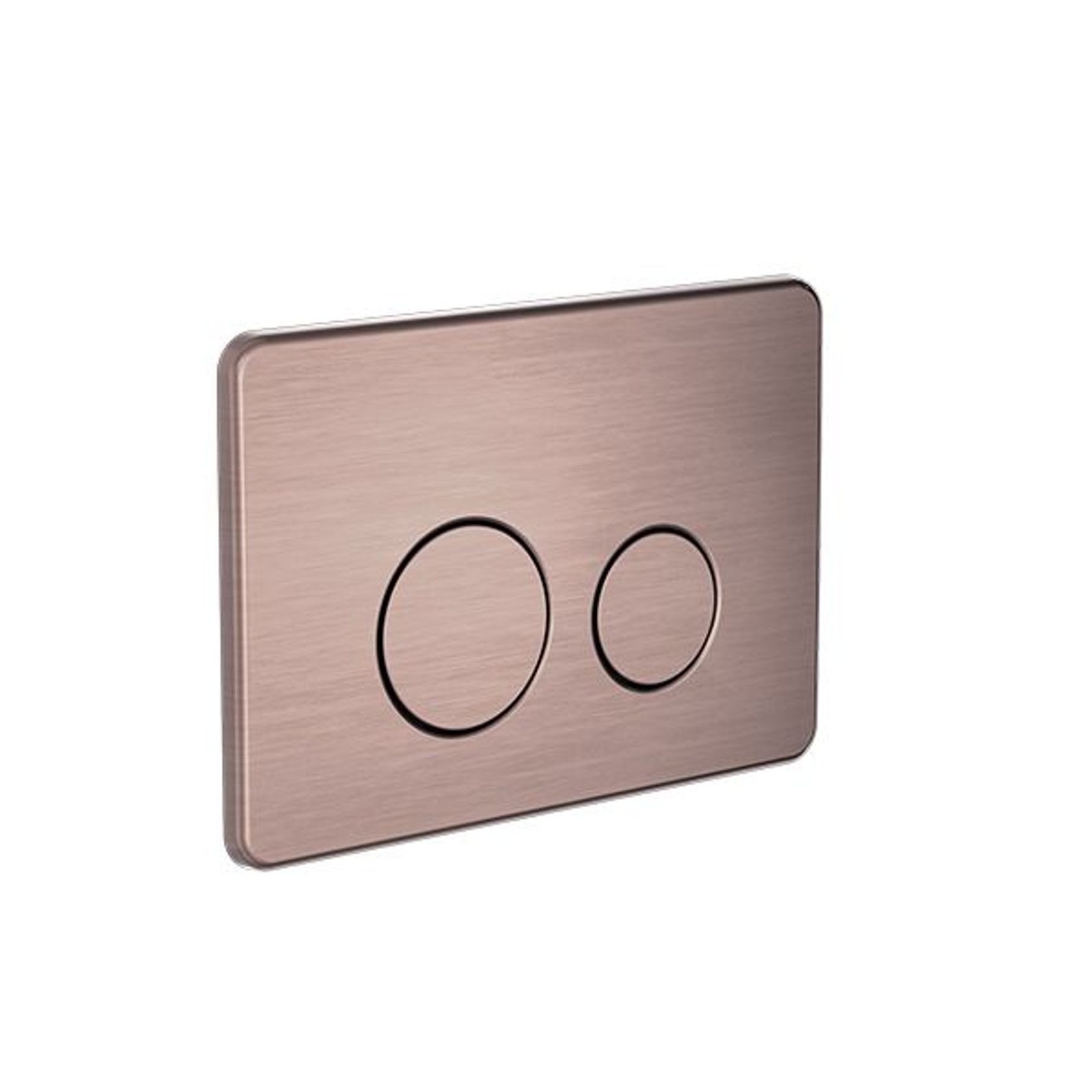 In Wall Toilet Push Plate Brushed Bronze gallery detail image