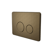 In Wall Toilet Push Plate Tumbled Antique Brass gallery detail image