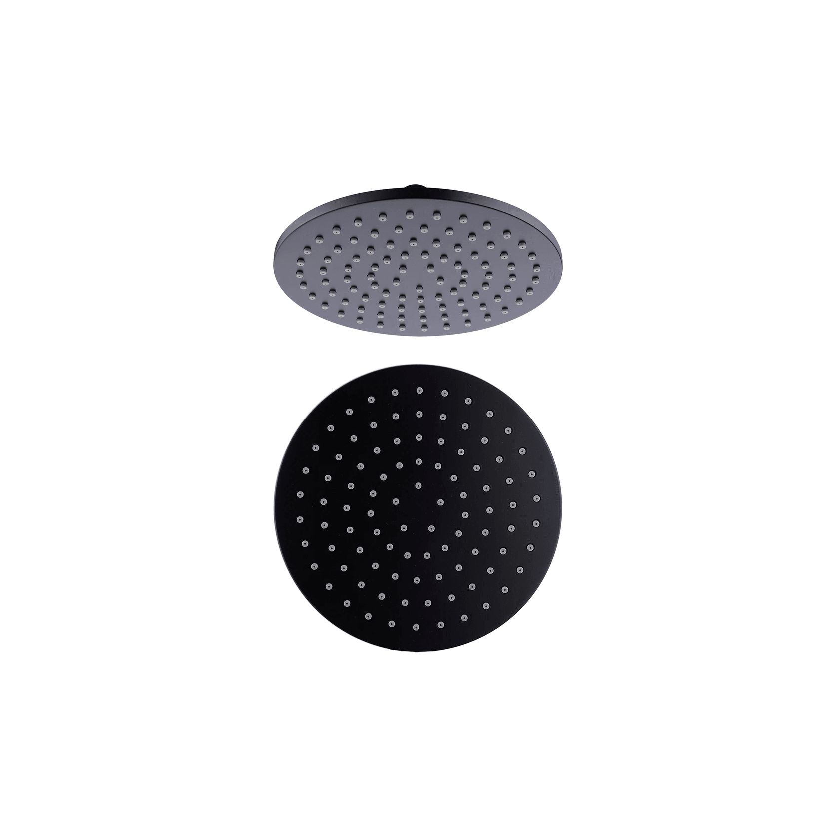 200mm Round Shower Head Matte Black gallery detail image
