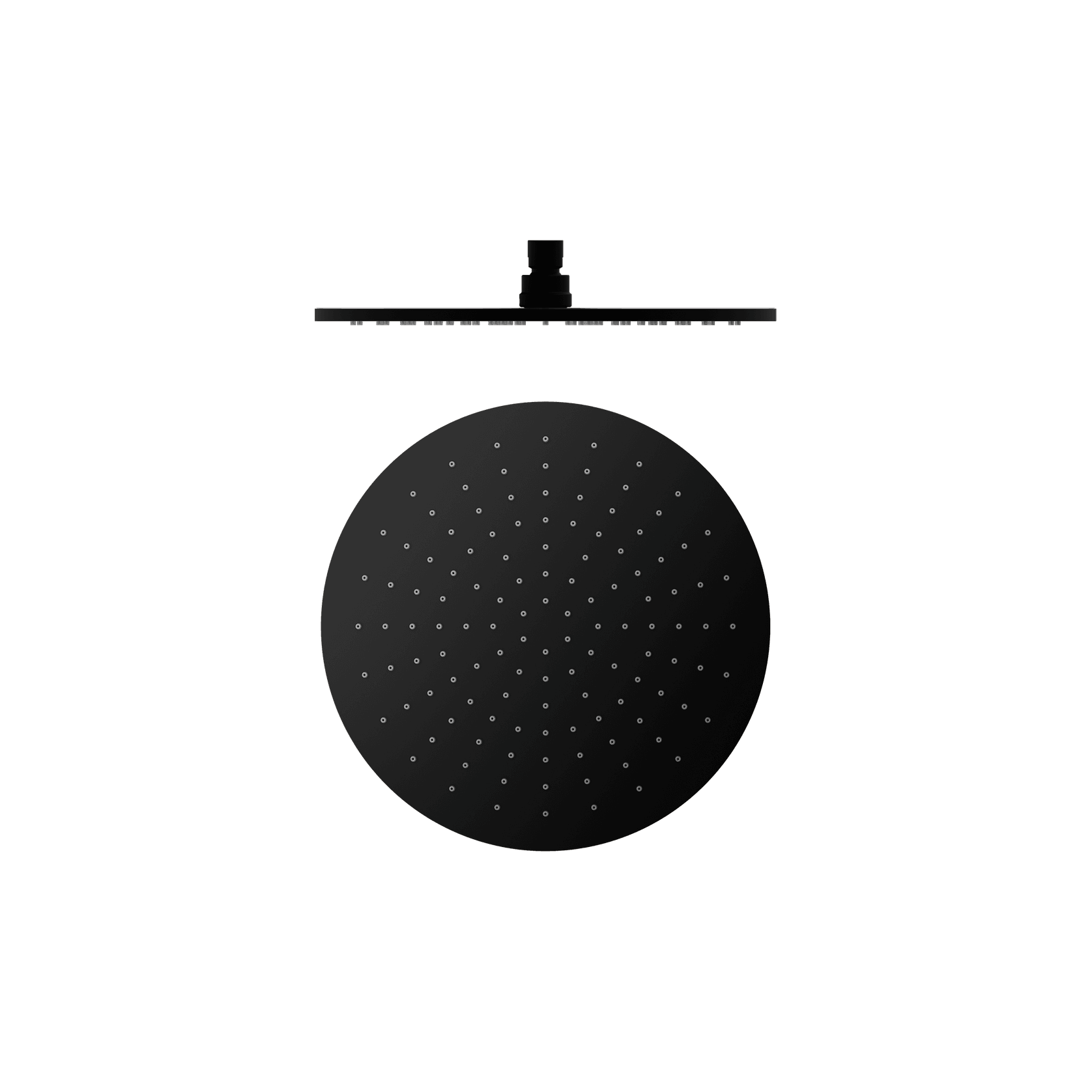 300mm Round Shower Head Matte Black gallery detail image