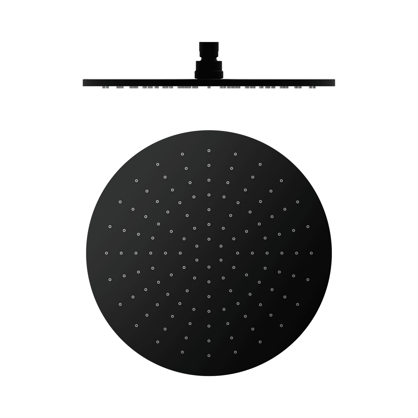 300mm Round Shower Head Matte Black gallery detail image
