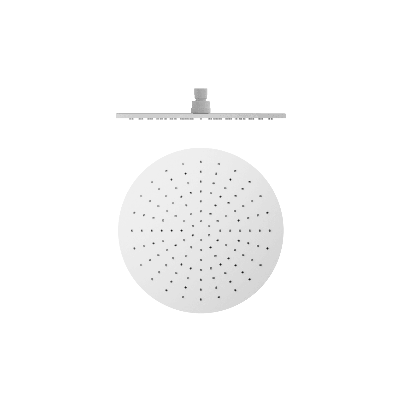 300mm Round Shower Head Matte White gallery detail image