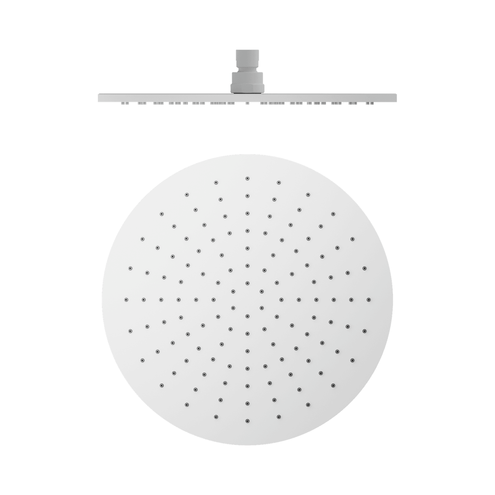 300mm Round Shower Head Matte White gallery detail image