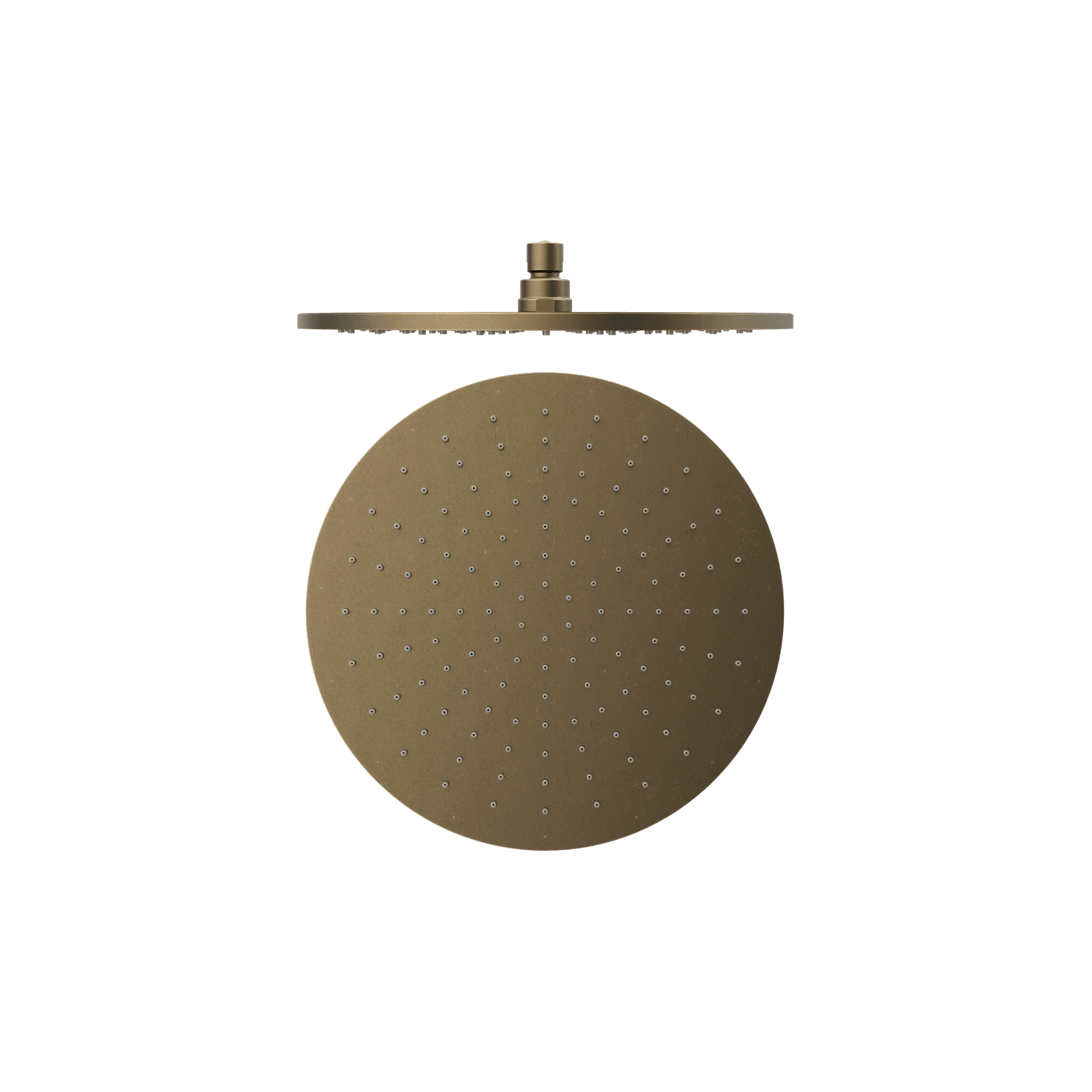 300mm Round Shower Head Tumbled Antique Brass gallery detail image