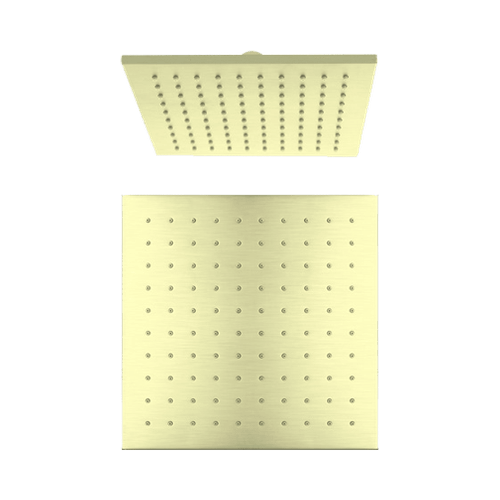 250mm Square Shower Head Brushed Gold gallery detail image