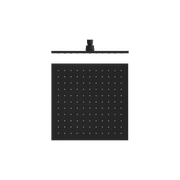 300mm Square Shower Head Matte Black gallery detail image