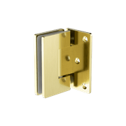 90 Degree Glass To Wall Shower Hinge 10mm Glass Brushed Gold gallery detail image
