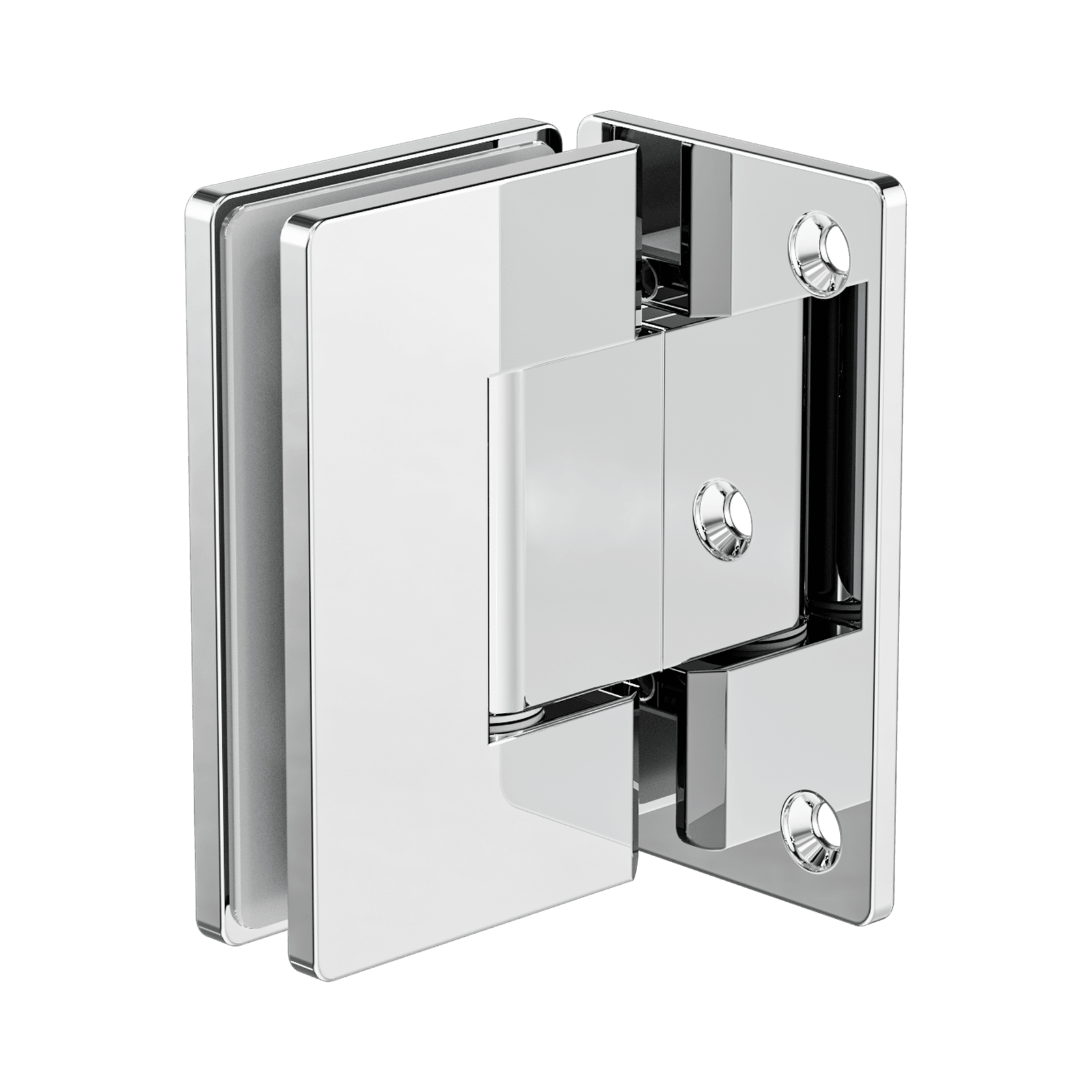 90 Degree Glass To Wall Shower Hinge 10mm Glass Chrome gallery detail image