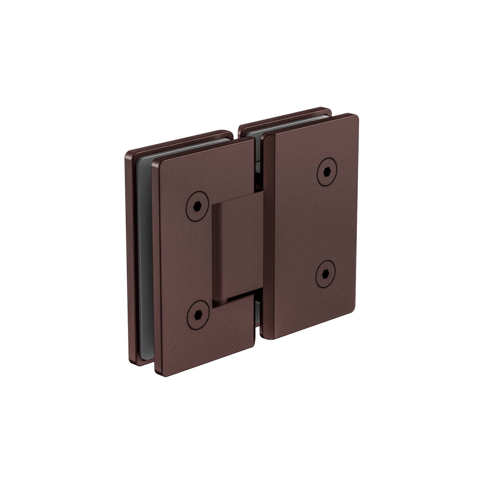 180 Degree Glass To Glass Shower Hinge 10mm Glass Rome Bronze gallery detail image